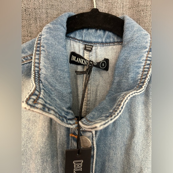 NWT BLANKNYC Sleeveless Denim Cargo Jumpsuit Size Small - Picture 7 of 9